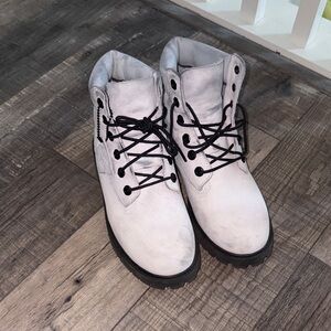 Timberland White and Black Men's Boots